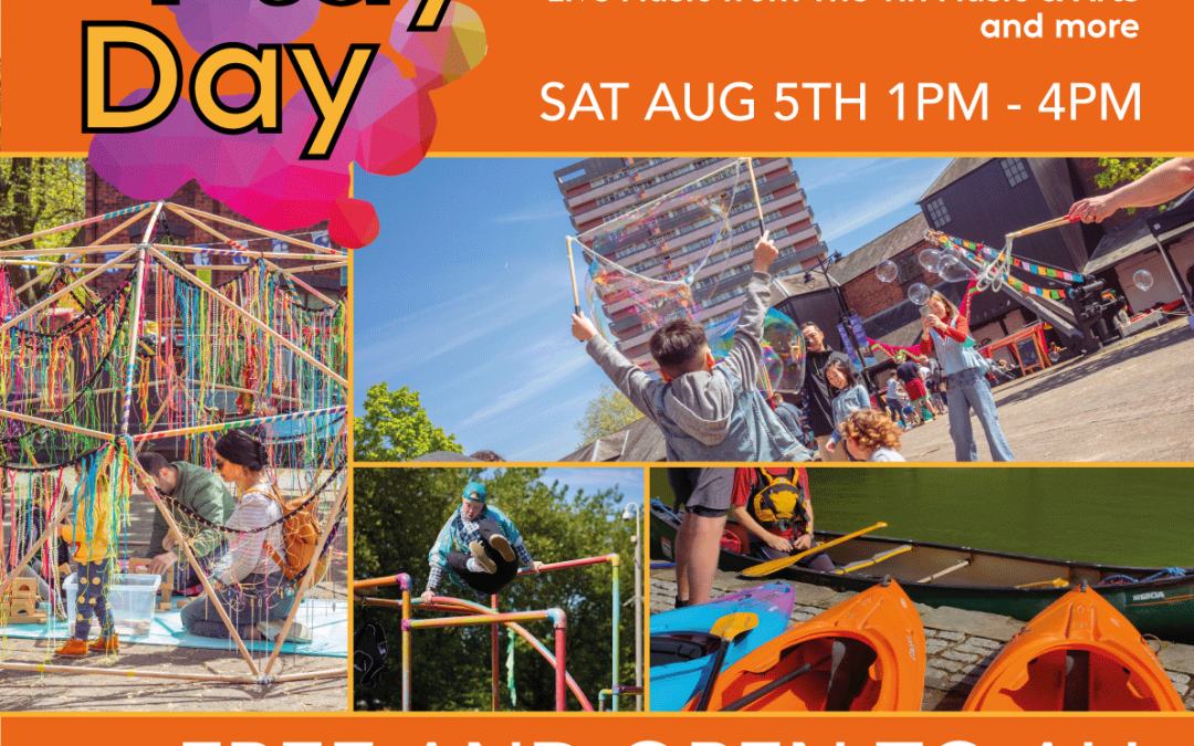 Coventry Canal Basin Play Day. Saturday August 5th 2023 1pm to 4pm